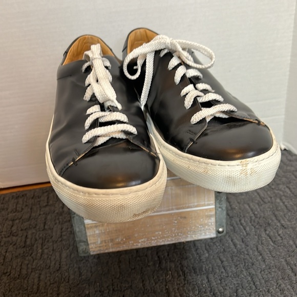 Mercanti Fiorentini Black 7939 Leather Sneaker - Picture 2 of 14